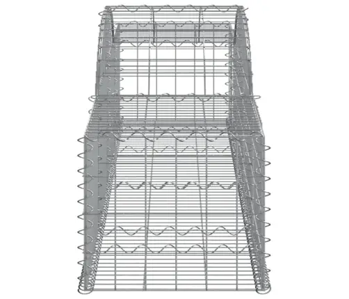 Arkveida Gabiona Grozi, 10 Gb., 300X50X40/60 Cm, Cinkota Dzelzs Vidaxl