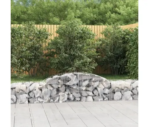 Arkveida Gabiona Grozi, 10 Gb., 300X50X40/60 Cm, Cinkota Dzelzs Vidaxl