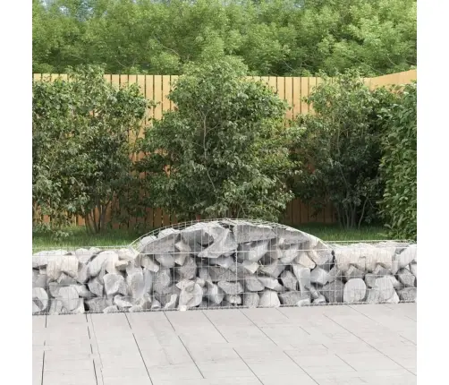 Arkveida Gabiona Grozi, 12 Gb., 300X50X40/60 Cm, Cinkota Dzelzs Vidaxl