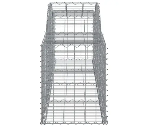 Arkveida Gabiona Grozi, 15 Gb., 300X50X60/80 Cm, Cinkota Dzelzs Vidaxl