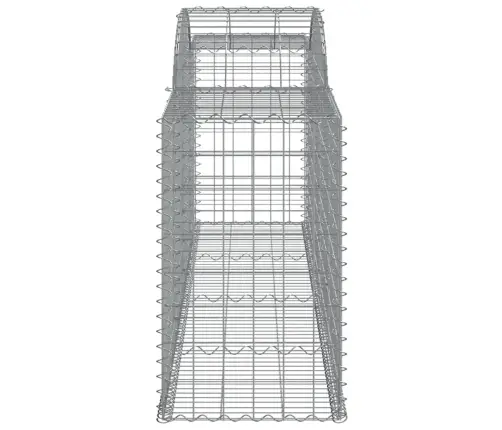 Arkveida Gabiona Grozi, 2 Gb., 300X50X80/100Cm, Cinkota Dzelzs Vidaxl