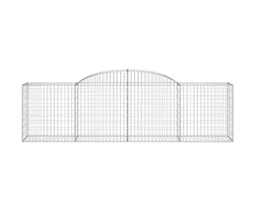 Arkveida Gabiona Grozi, 6 Gb., 300X50X80/100Cm, Cinkota Dzelzs Vidaxl