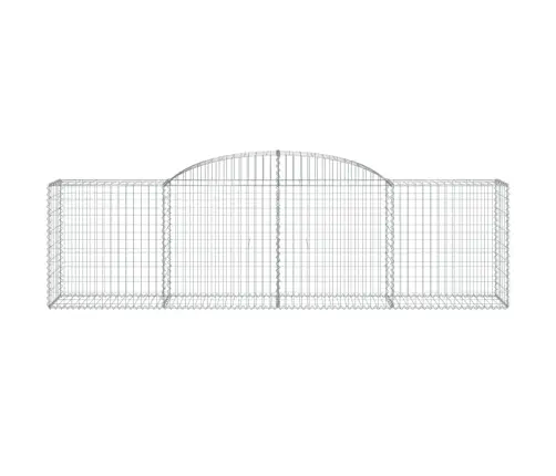 Arkveida Gabiona Grozi, 12 Gb., 300X50X80/100Cm, Cinkota Dzelzs Vidaxl