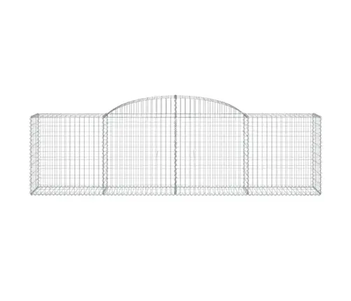 Arkveida Gabiona Grozi, 17 Gb., 300X50X80/80 Cm, Cinkota Dzelzs Vidaxl