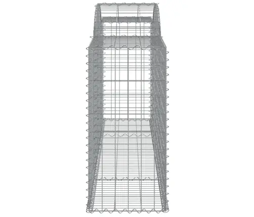 Arkveida Gabiona Grozi, 2 Gb., 300X50X100/120Cm, Cinkota Dzelzs Vidaxl