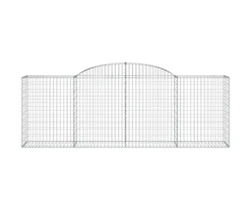 Arkveida Gabiona Grozi, 4 Gb., 300X50X100/120Cm, Cinkota Dzelzs Vidaxl