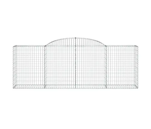 Arkveida Gabiona Grozi, 5 Gb., 300X50X100/120Cm, Cinkota Dzelzs Vidaxl