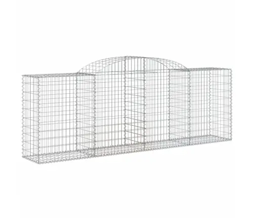 Arkveida Gabiona Grozi, 11Gb., 300X50X100/120Cm, Cinkota Dzelzs Vidaxl