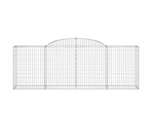 Arkveida Gabiona Grozi, 11Gb., 300X50X100/120Cm, Cinkota Dzelzs Vidaxl