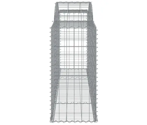 Arkveida Gabiona Grozi, 11Gb., 300X50X100/120Cm, Cinkota Dzelzs Vidaxl