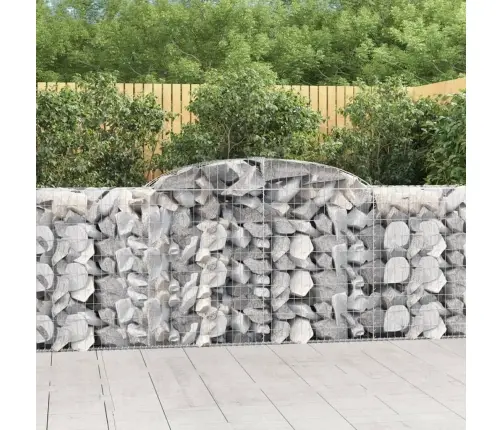 Išlenkti Gabiono Krepšiai, 13Vnt., 300X50X100/120cm Geležis