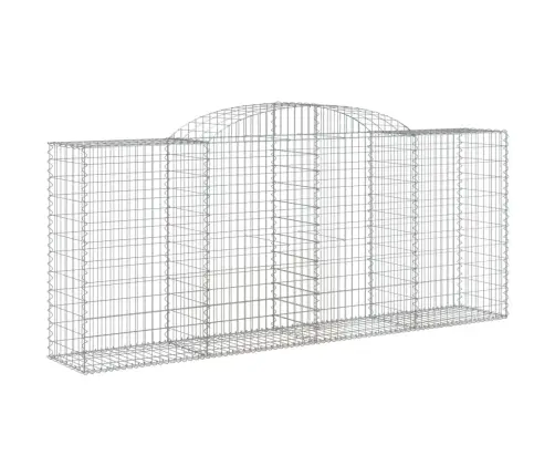 Išlenkti Gabiono Krepšiai, 2Vnt., 300X50X120/140cm Geležis