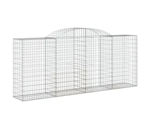 Arkveida Gabiona Grozi, 6 Gb., 300X50X120/140Cm, Cinkota Dzelzs Vidaxl