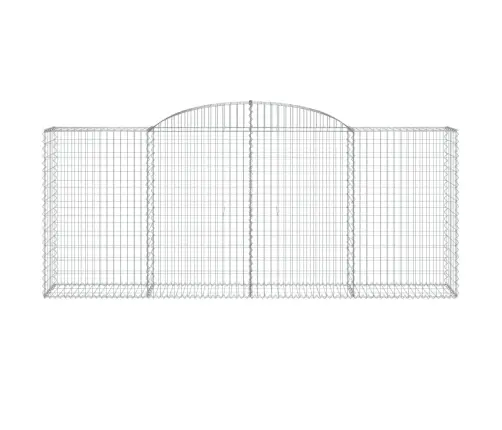 Arkveida Gabiona Grozi, 7 Gb., 300X50X120/140Cm, Cinkota Dzelzs Vidaxl