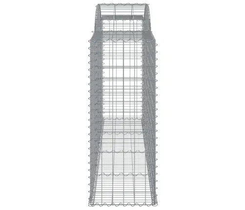 Arkveida Gabiona Grozi, 7 Gb., 300X50X120/140Cm, Cinkota Dzelzs Vidaxl