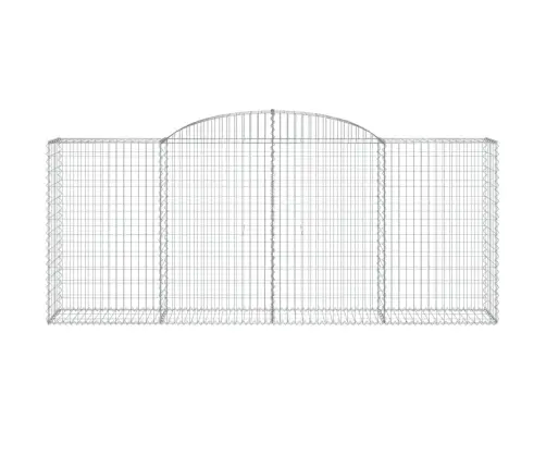 Arkveida Gabiona Grozi, 8 Gb., 300X50X120/140Cm, Cinkota Dzelzs Vidaxl