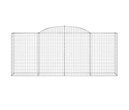 Arkveida Gabiona Grozi, 15Gb., 300X50X120/140Cm, Cinkota Dzelzs Vidaxl