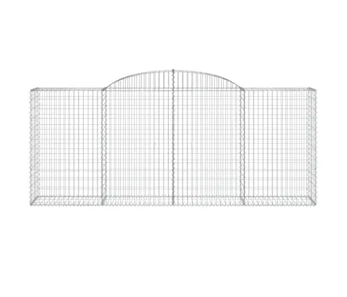 Arkveida Gabiona Grozi, 17Gb., 300X50X120/140Cm, Cinkota Dzelzs Vidaxl