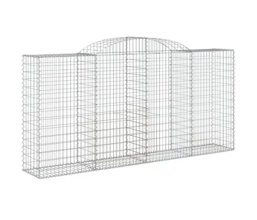 Arkveida Gabiona Grozi, 7 Gb., 300X50X140/160Cm, Cinkota Dzelzs Vidaxl