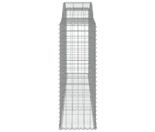 Arkveida Gabiona Grozi, 7 Gb., 300X50X140/160Cm, Cinkota Dzelzs Vidaxl