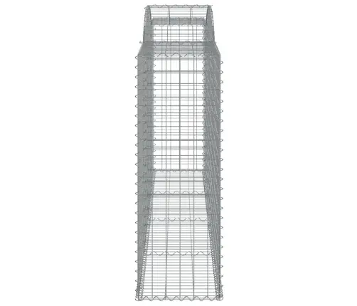 Arkveida Gabiona Grozi, 17Gb., 300X50X140/160Cm, Cinkota Dzelzs Vidaxl