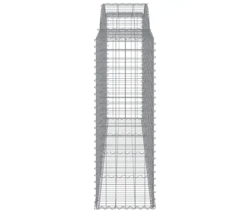 Arkveida Gabiona Grozi, 25Gb., 300X50X140/160Cm, Cinkota Dzelzs Vidaxl