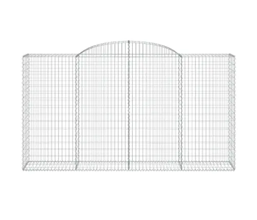 Arkveida Gabiona Grozi, 2 Gb., 300X50X160/180Cm, Cinkota Dzelzs Vidaxl