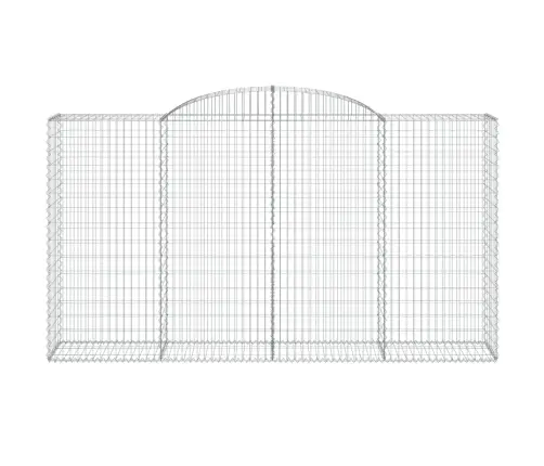 Arkveida Gabiona Grozi, 5 Gb., 300X50X160/180Cm, Cinkota Dzelzs Vidaxl