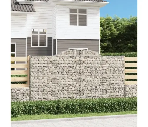 Arkveida Gabiona Grozi, 8 Gb., 300X50X160/180Cm, Cinkota Dzelzs Vidaxl