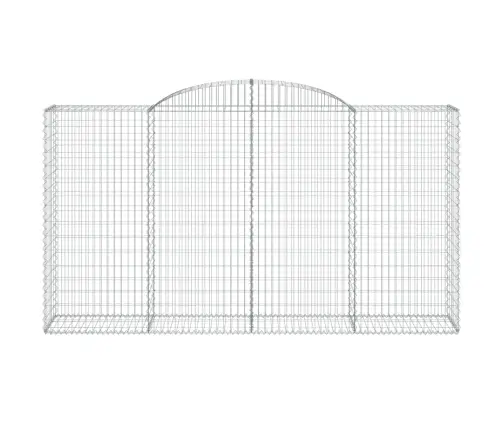 Arkveida Gabiona Grozi, 17Gb., 300X50X160/180Cm, Cinkota Dzelzs Vidaxl