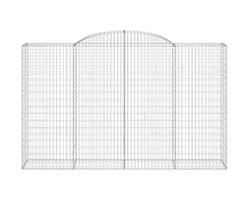 Arkveida Gabiona Grozi, 2 Gb., 300X50X180/200Cm, Cinkota Dzelzs Vidaxl