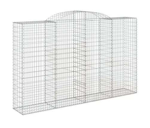 Išlenkti Gabiono Krepšiai, 9Vnt., 300X50X180/200cm Geležis