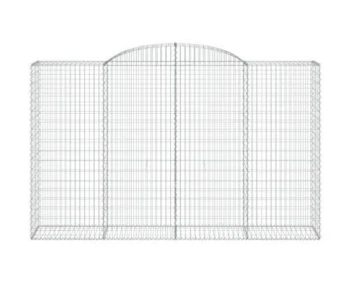 Arkveida Gabiona Grozi, 17Gb., 300X50X180/200Cm, Cinkota Dzelzs Vidaxl