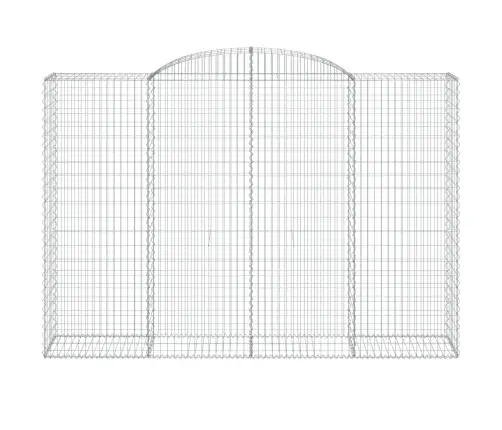 Išlenkti Gabiono Krepšiai, 7Vnt., 300X50X200/220cm Geležis