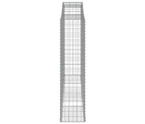 Išlenkti Gabiono Krepšiai, 7Vnt., 300X50X200/220cm Geležis