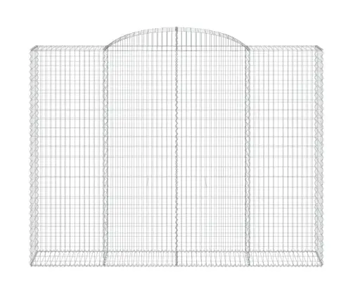 Arkveida Gabiona Grozi, 3 Gb., 300X50X220/240Cm, Cinkota Dzelzs Vidaxl