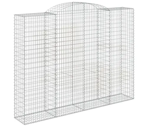 Išlenkti Gabiono Krepšiai, 7Vnt., 300X50X220/240cm Geležis