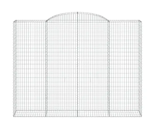 Išlenkti Gabiono Krepšiai, 7Vnt., 300X50X220/240cm Geležis