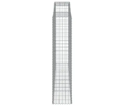 Išlenkti Gabiono Krepšiai, 7Vnt., 300X50X220/240cm Geležis