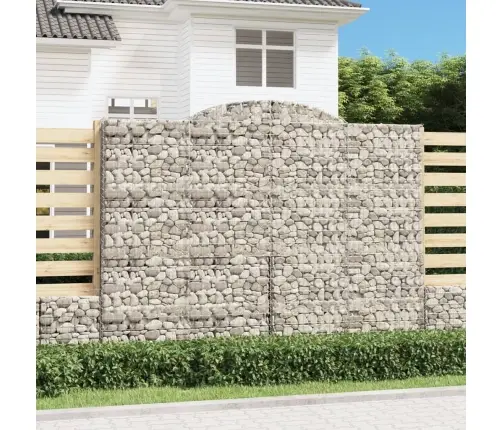 Išlenkti Gabiono Krepšiai, 10Vnt., 300X50X220/240cm Geležis