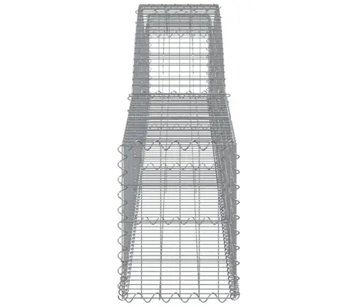 Kaarekujulised Gabioonkorvid 4 Tk, 400X30X40/60 cm Raud