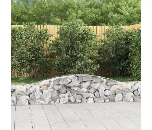 Kaarekujulised Gabioonkorvid 4 Tk, 400X30X40/60 cm Raud