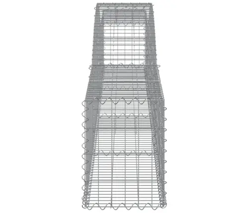 Arkveida Gabiona Grozi, 9 Gb., 400X30X40/60 Cm, Cinkota Dzelzs Vidaxl