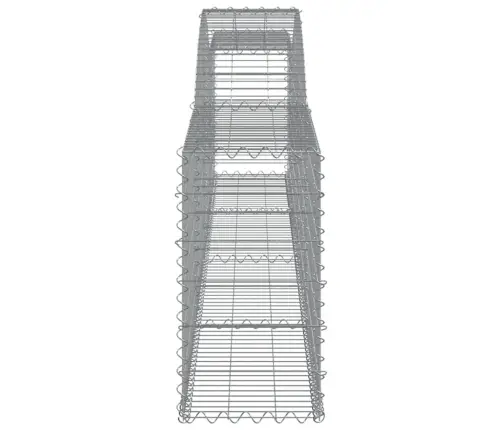 Kaarekujulised Gabioonkorvid 2 Tk, 400X30X60/80 cm Raud