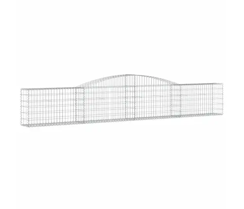 Išlenkti Gabiono Krepšiai, 3Vnt., 400X30X60/80cm Geležis