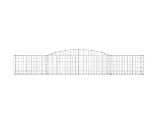 Išlenkti Gabiono Krepšiai, 3Vnt., 400X30X60/80cm Geležis