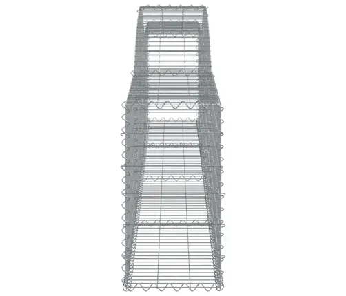 Išlenkti Gabiono Krepšiai, 3Vnt., 400X30X60/80cm Geležis