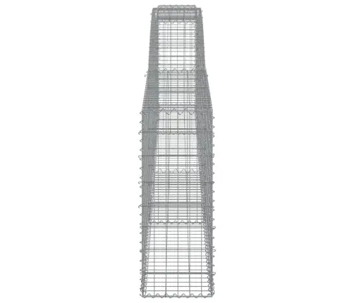 Arkveida Gabiona Grozi, 10 Gb., 400X30X80/100Cm, Cinkota Dzelzs Vidaxl