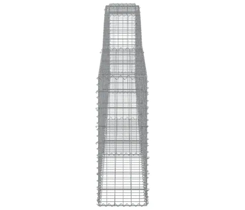 Arkveida Gabiona Grozi, 15 Gb., 400X30X80/100Cm, Cinkota Dzelzs Vidaxl