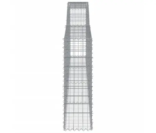 Arkveida Gabiona Grozi, 9 Gb., 400X30X100/120Cm, Cinkota Dzelzs Vidaxl